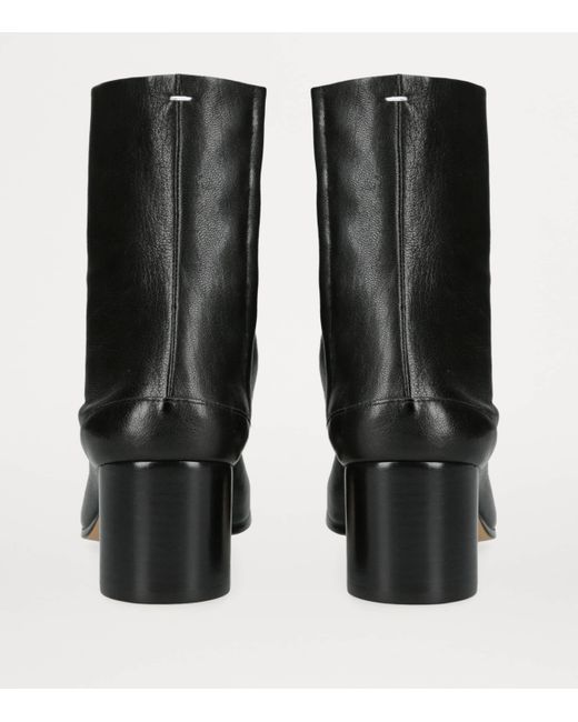 Maison Margiela Black Leather Tabi Boots 60