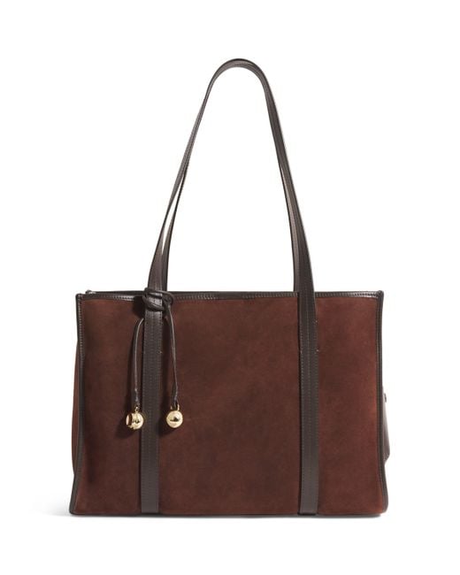 Sandro Brown Suede Tote Bag