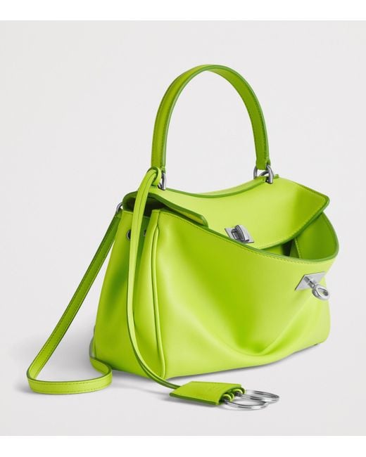 Balenciaga Yellow Mini Leather Rodeo Top-Handle Bag