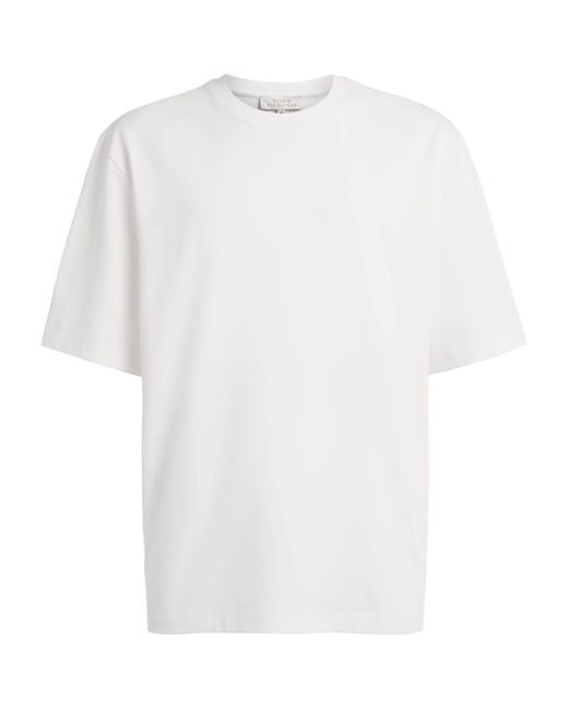 Studio Nicholson White Cotton Bric T-Shirt for men