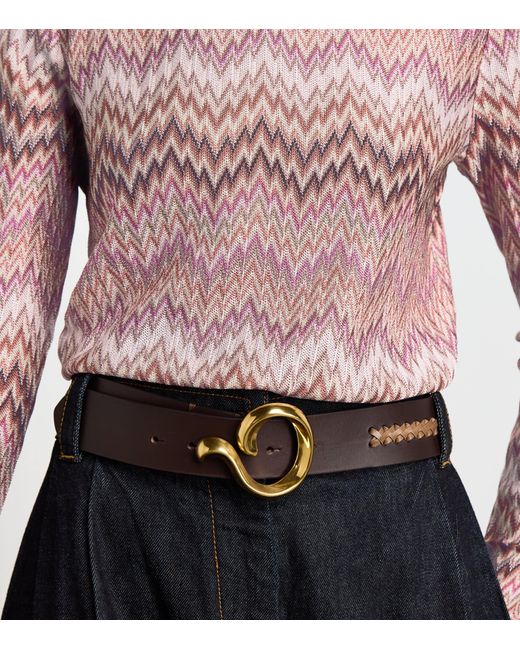Missoni Pink Zigzag Crew-Neck Sweater