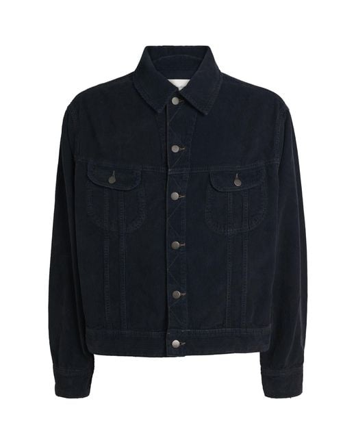 Studio Nicholson Blue X Aaron Levine Cotton Corduroy Derby Jacket for men
