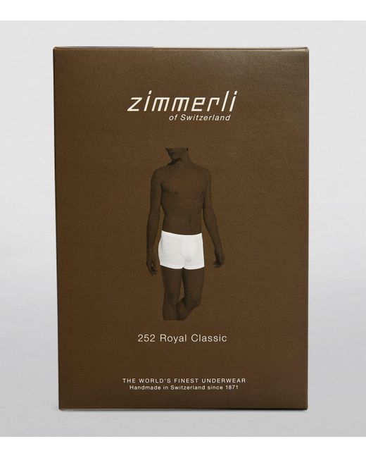 Zimmerli of Switzerland Black 252 Royal Classic Boxer Briefs for men