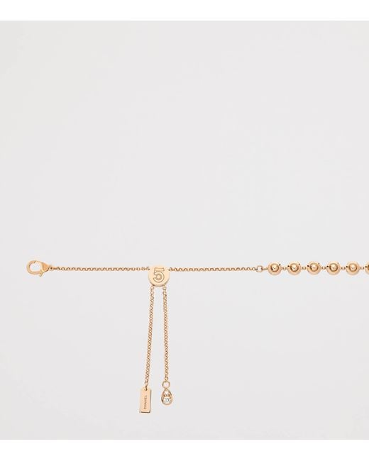 Chanel Metallic And Diamond Eternal N°5 Necklace