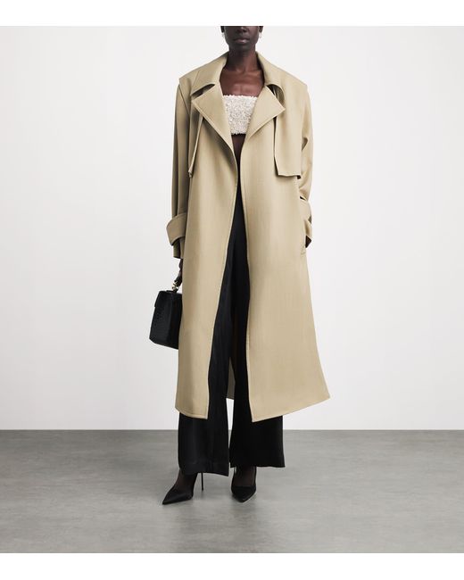 Camilla & Marc Natural Wool Omar Trench Coat
