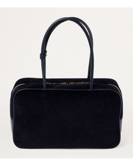 Miu Miu Blue Corduroy Beau Shoulder Bag