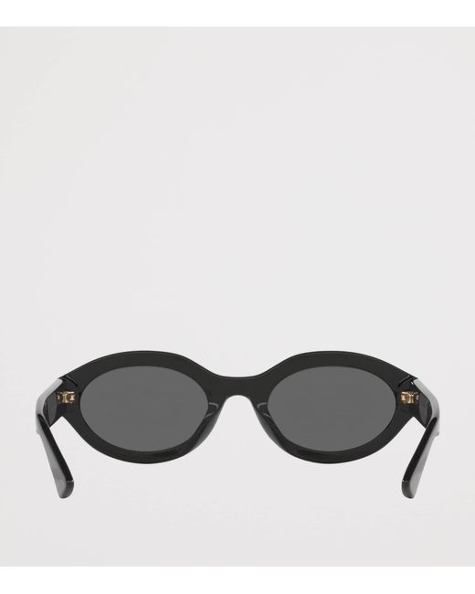Gucci Black Injected Oval Sunglasses
