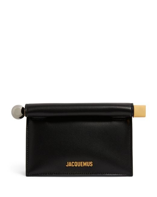 Jacquemus Black Mini Leather Pochette Cross-body Bag