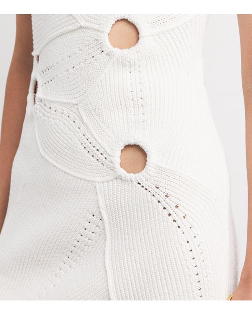 Cult Gaia White One-Shoulder Coreline Mini Dress