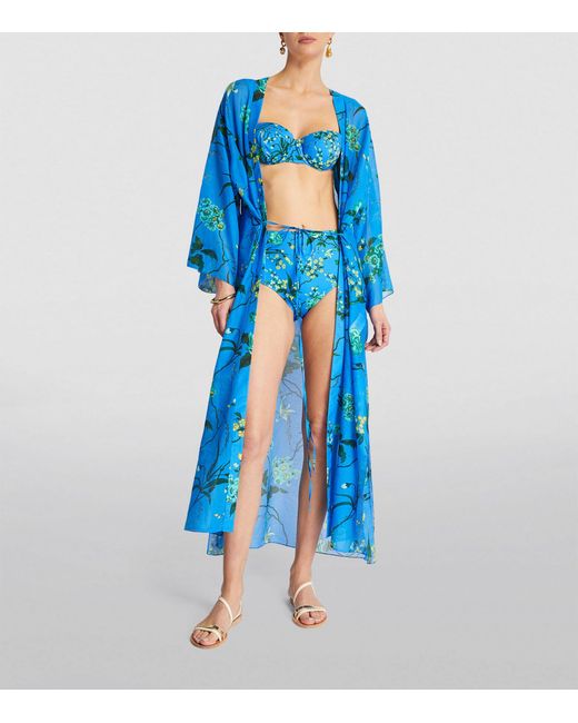 Erdem Blue Floral Bikini Bottom