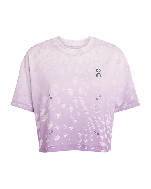 On Shoes Purple Performance Volt T-Shirt