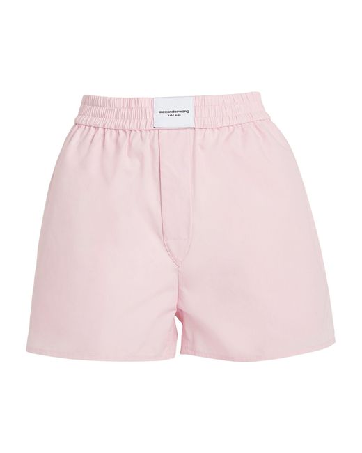 Alexander Wang Pink Cotton Boxer Shorts