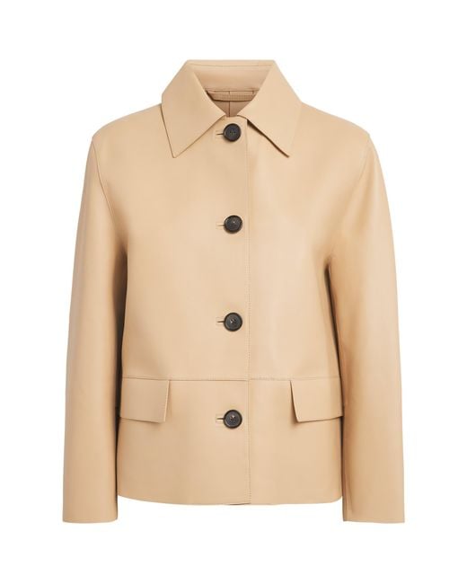 Totême Natural Bonded-Leather Jacket
