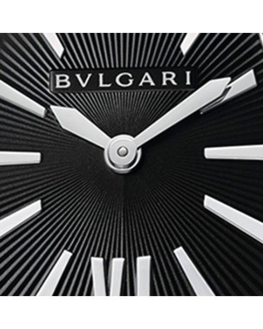 BVLGARI Gray Stainless Steel And Diamond Serpenti Tubogas Watch