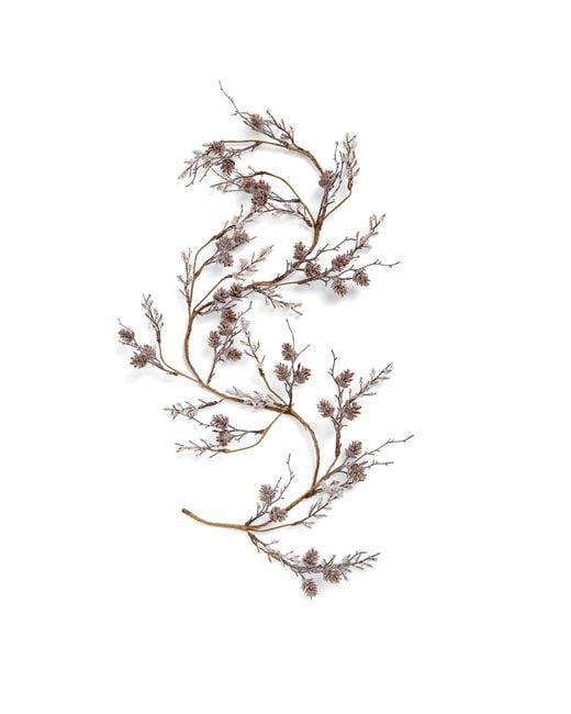 Harrods White Glittery Berry Foliage Garland