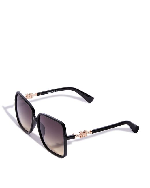 Max Mara Brown Oversized Emme Sunglasses