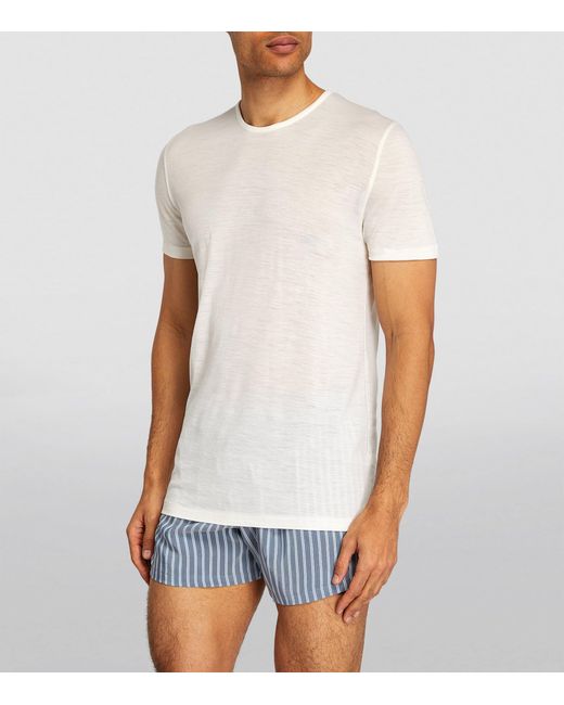 Zimmerli of Switzerland White '286 Sea Island' Tank Top for men