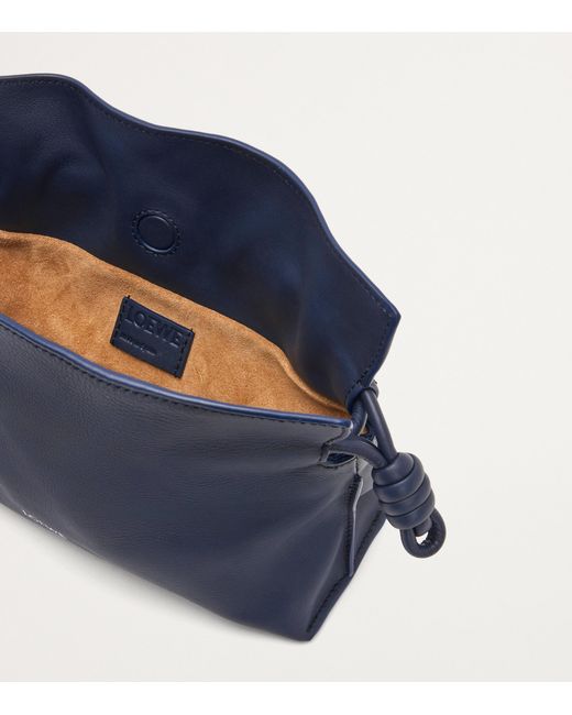 Loewe Blue Mini Leather Flamenco Purse