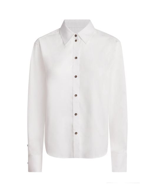 ME+EM White Cotton-Blend Perfectly Proportioned Shirt
