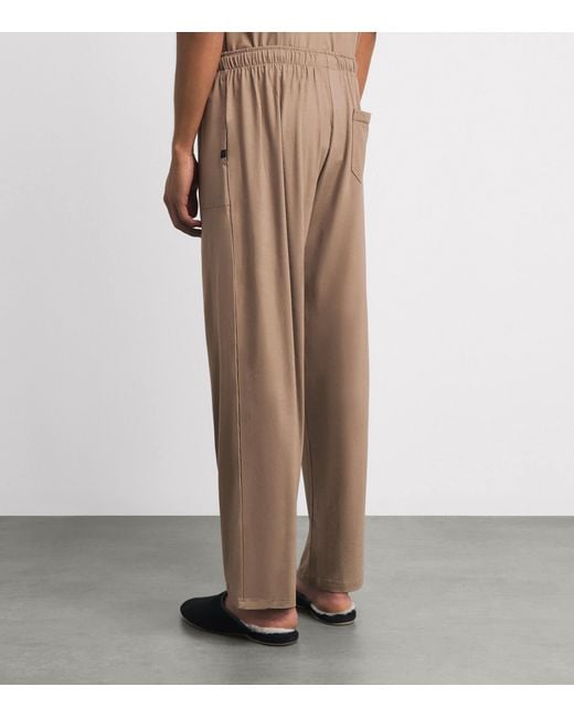 Derek Rose Natural Basel Lounge Trousers for men