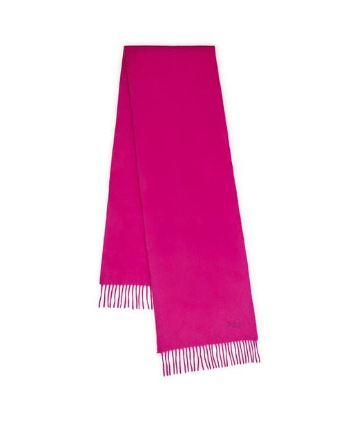 Mulberry Pink Small Merino Wool Scarf