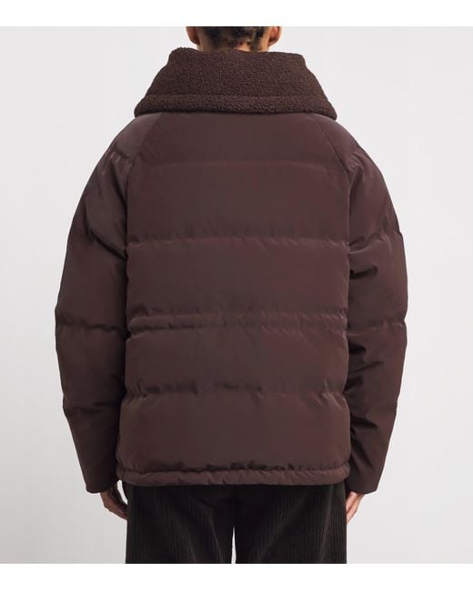 Varley Brown Down Roseville Puffer Jacket