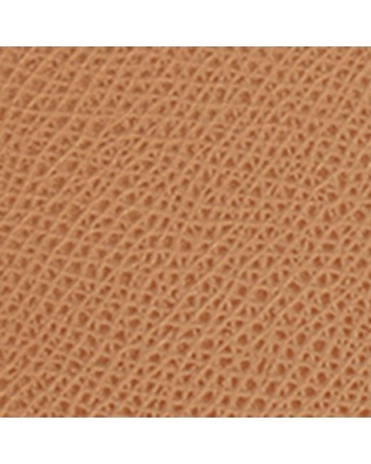 Aspinal Brown Small Grained Leather Cosmetics Case