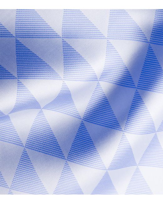 Prada Blue Silk Triangle Scarf