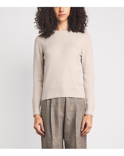 Agnona Natural Cashmere Lipstick Sweater