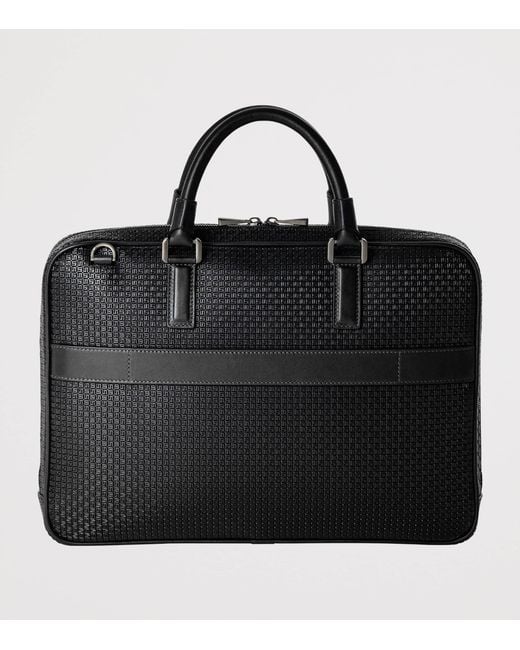 Serapian Black Extra Slim Stepan Briefcase for men
