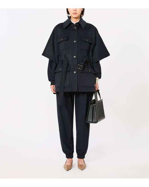 Max Mara Black Medium Whitney Top-Handle Bag