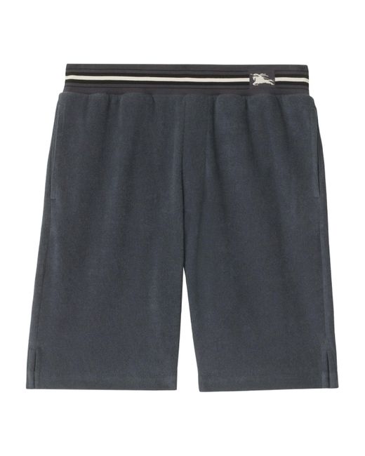 Burberry Black Cotton Ekd Shorts for men