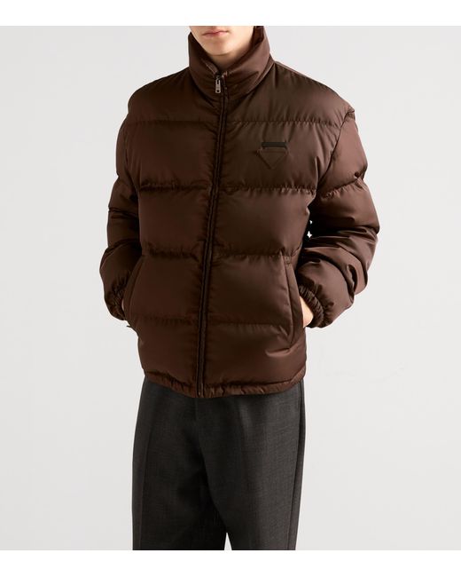 Prada Brown Cacao-Coloured Down Jacket for men