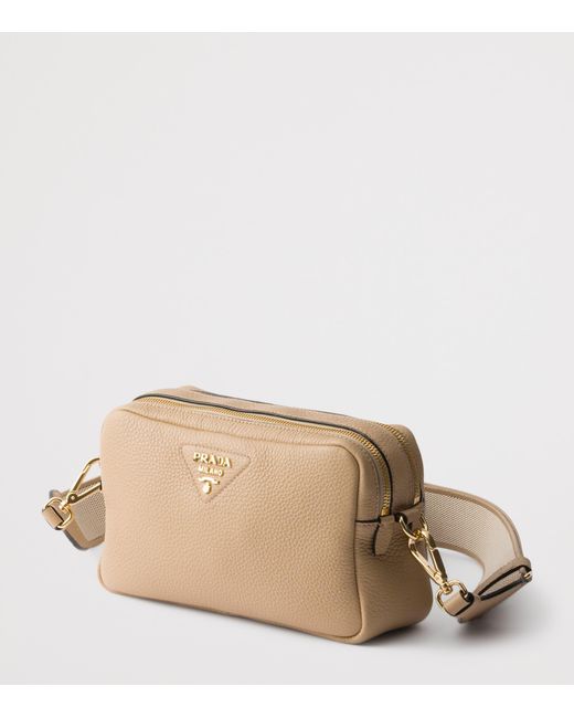 Prada Brown Small Leather Cross-Body Bag