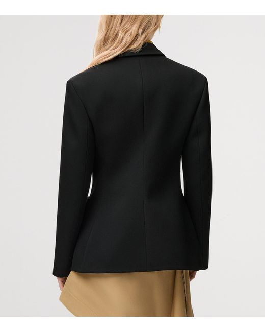 Loewe Black Wool-Blend Blazer