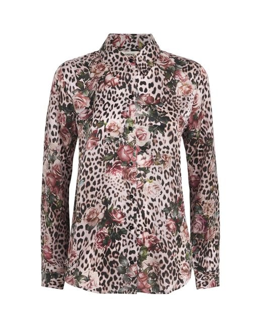 L'Agence Multicolor Silk Printed Tyler Blouse