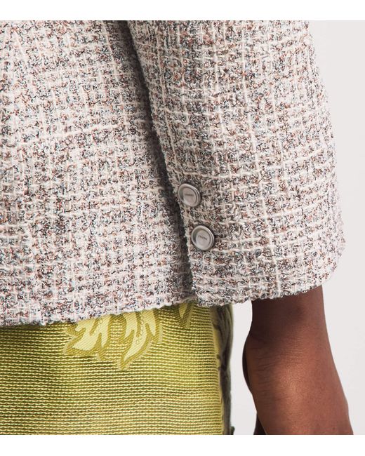 L'Agence Gray Tweed Chamberlain Blazer