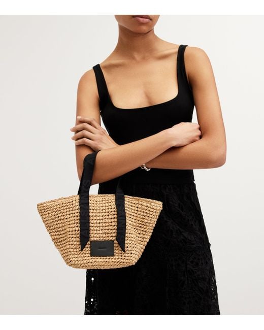 AllSaints White Celayne Mini Tote Bag