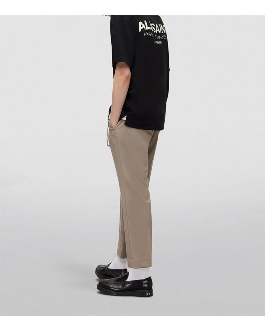 AllSaints Black Underground Button-up Shirt for men