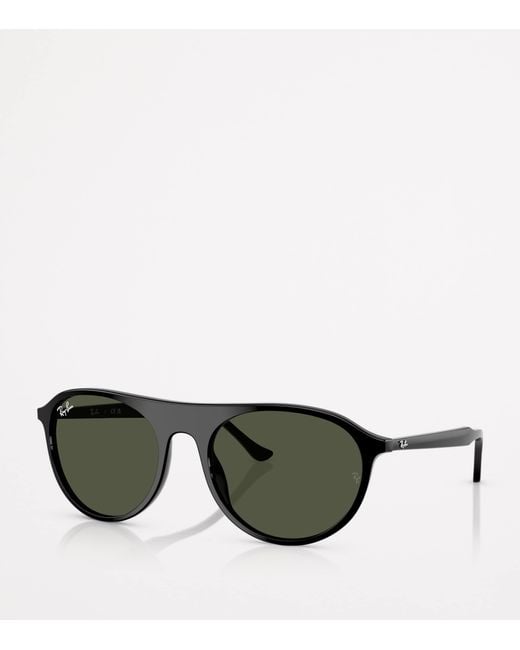 Ray-Ban Green Rb2215 Rounded Square Sunglasses