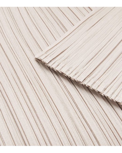 Pleats Please Issey Miyake White New Colorful Basics Maxi Dress