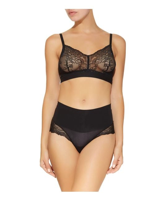 Spanx Black Lace Supersmooth Undie-Tectable Hi Hipster Briefs