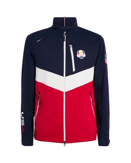 Ralph Lauren Blue Ryder Cup Packable Jacket for men