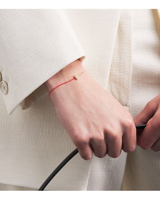 RedLine Metallic And Diamond Chinese New Year Bracelet