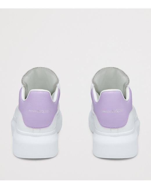 Alexander McQueen White Leather Oversized Sneakers