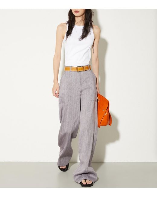 MAX&Co. White Cotton-Blend Tank Top