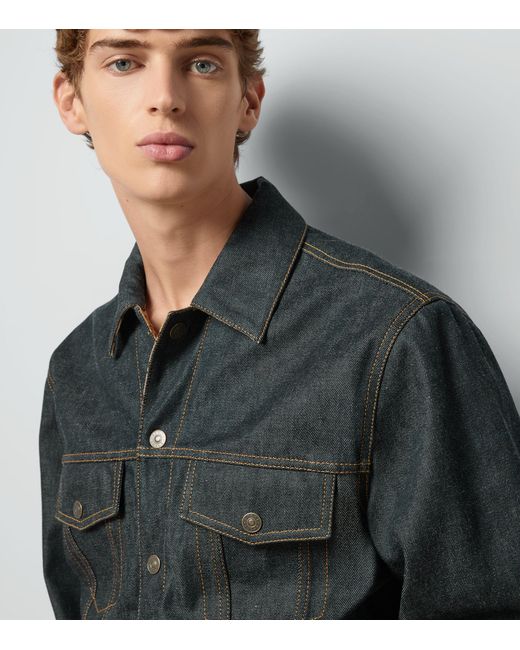 Gucci Blue Denim Reversible Jacket for men