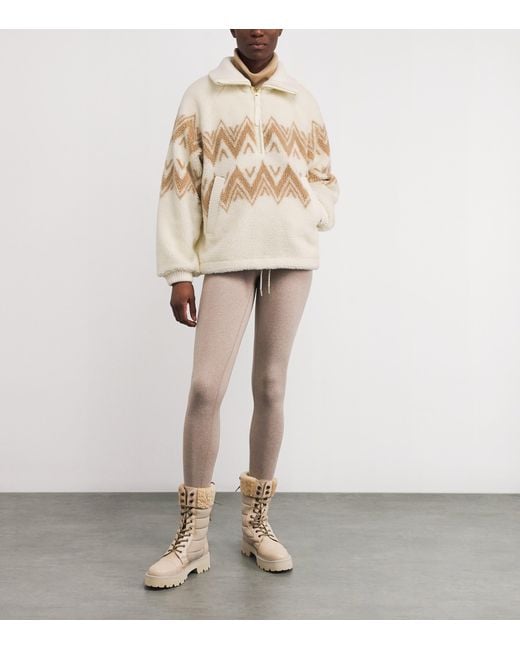 Varley Natural Faux Shearling Hendrik Sweatshirt