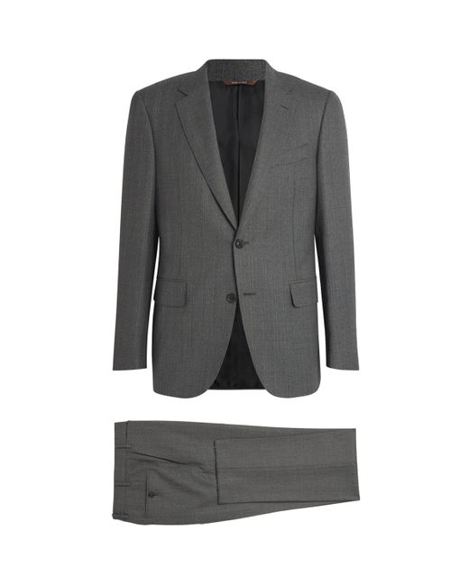 Canali Gray Wool-Cashmere 90Th Anniversary Suit for men