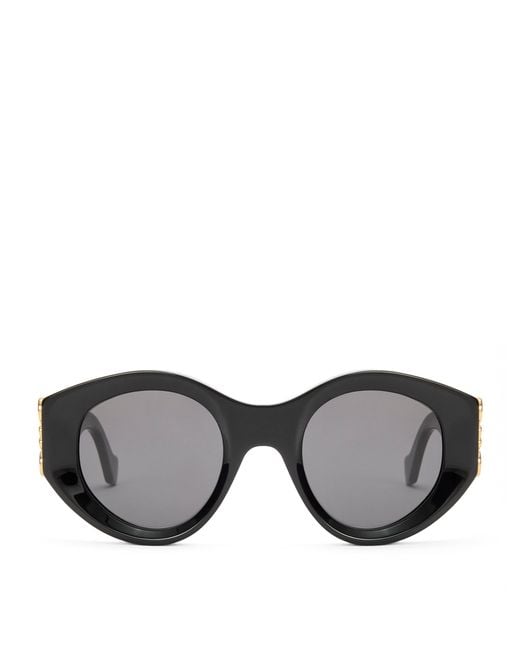 Loewe Gray Maxi Anagram Butterfly Sunglasses